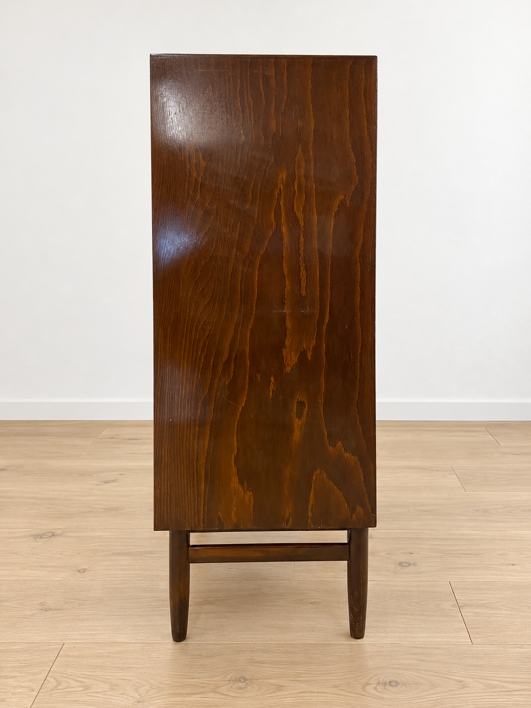 VINTAGE DANISH MID-CENTURY MAHOGANY TALLBOY CHEST OF DRAWERS – 1960s
