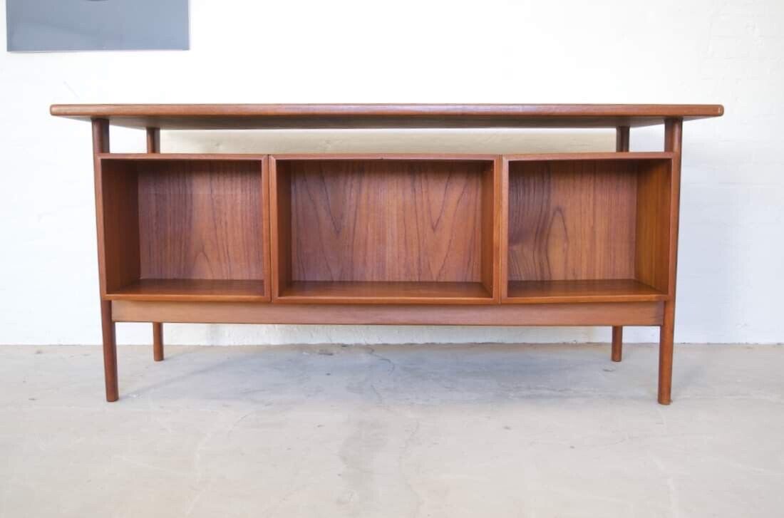 Vintage Retro Danish Mid Century Teak Desk By Kai Kristiansen