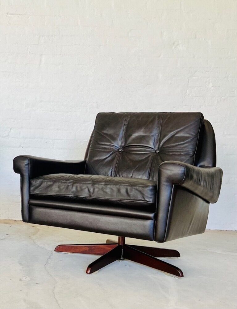 image Vintage Danish Mid Century Svend Skipper Lounge Chair 1970's
