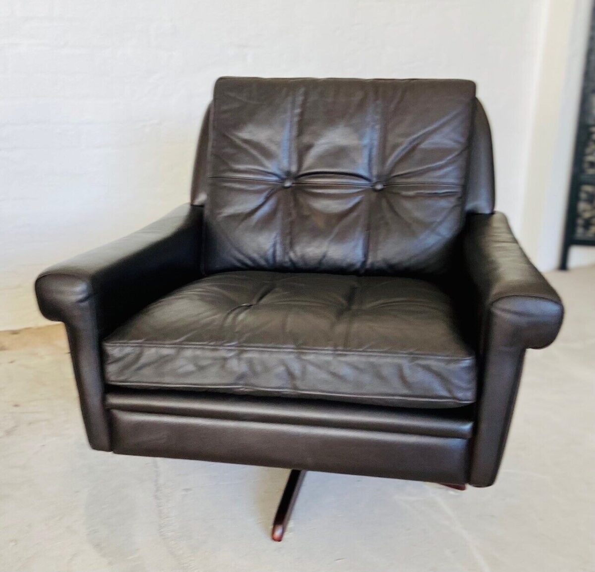 image Vintage Danish Mid Century Svend Skipper Lounge Chair 1970's