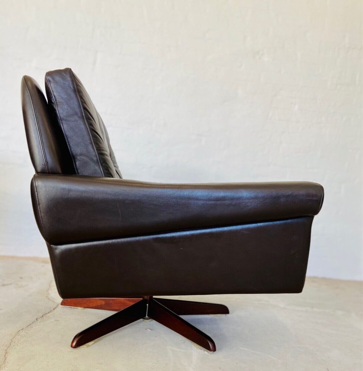 image Vintage Danish Mid Century Svend Skipper Lounge Chair 1970's