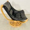 image Vintage Danish Mid Century Svend Skipper Turnable Floating Lounge Chair 1970's