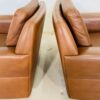 image Vintage Retro Danish Club Chairs In Cognac Leather Circa 1970's